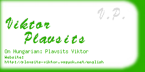 viktor plavsits business card